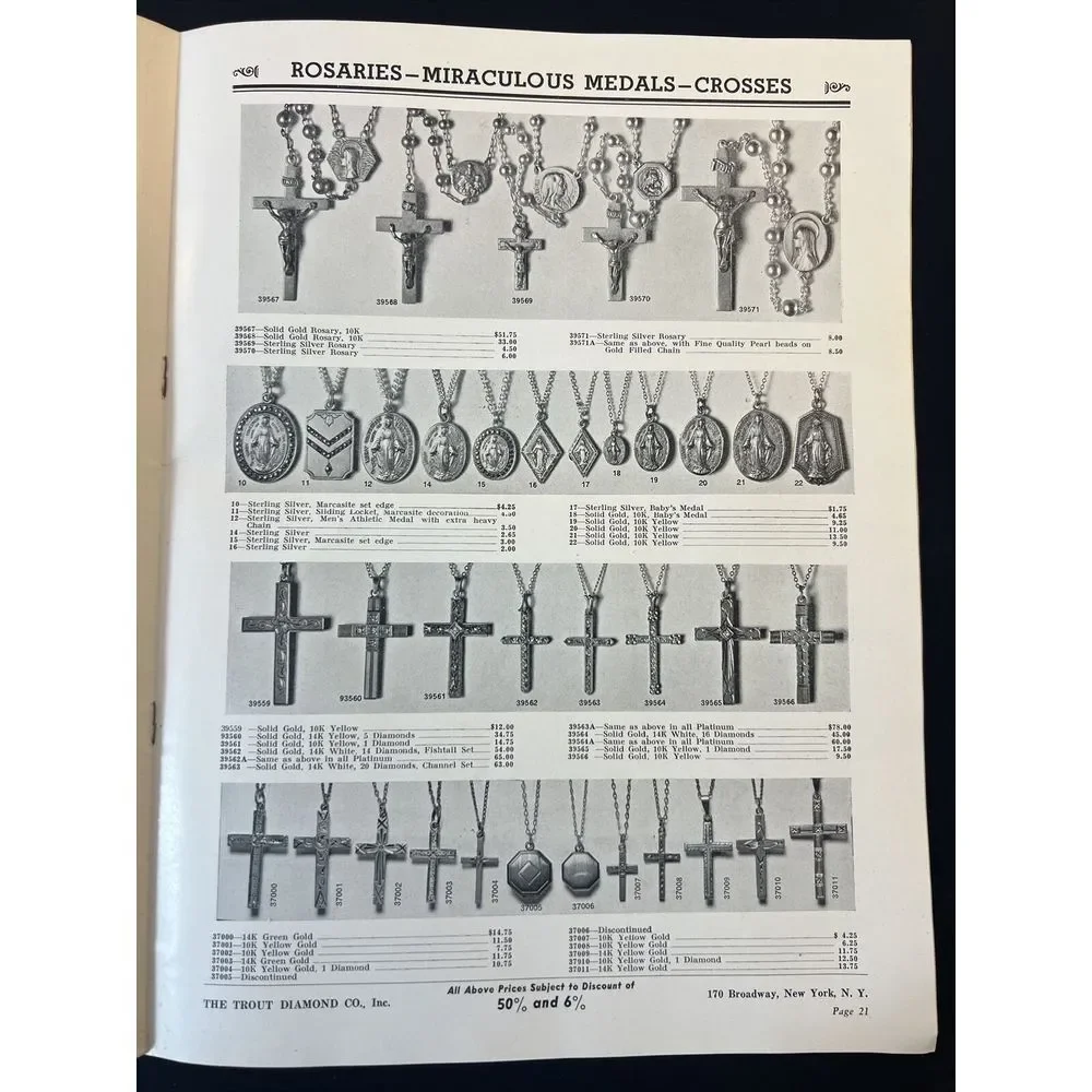 Vintage 1939 The Trout Diamond Company Jewelry‎ Jewelers Catalog Christmas Gift